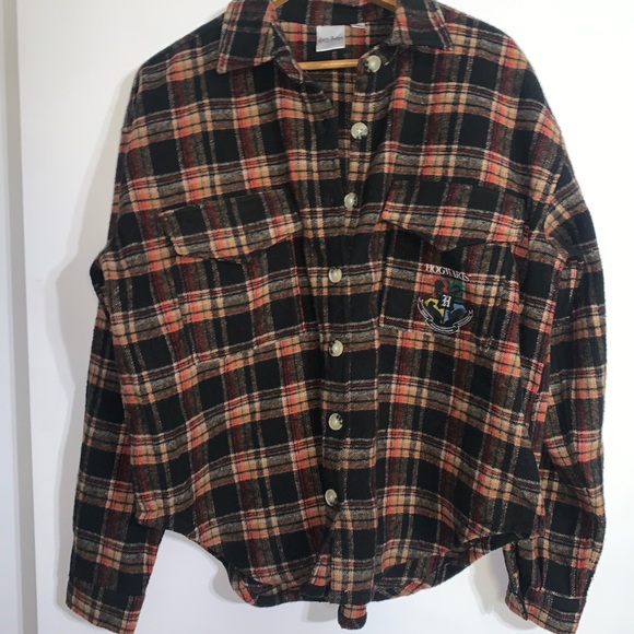 HARRY POTTER Womens Flannel Shirt Jacket Medium Wool Blend HOGWARTS NWOT - Picture 5 of 6